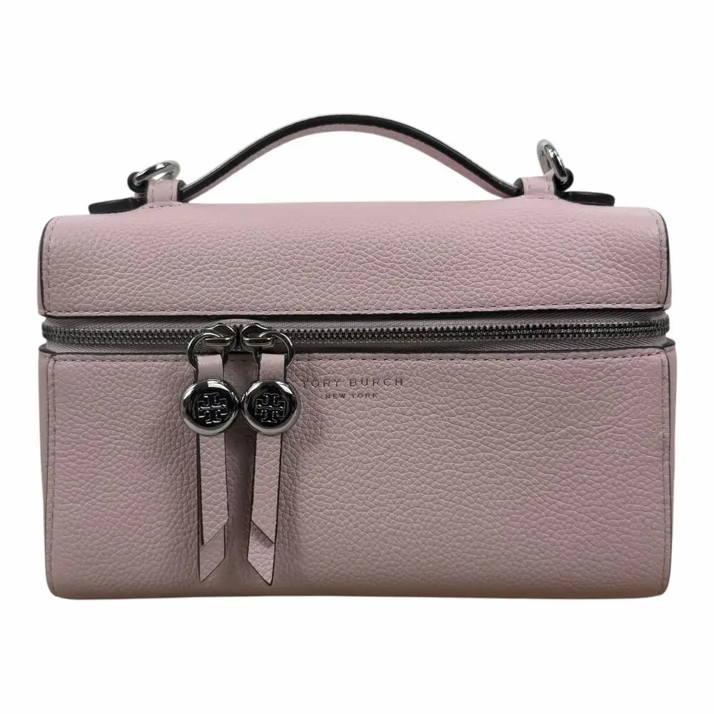 Tory Burch Slim Romy Top Handle Bag Leather Crossbody Bag Rose Pink